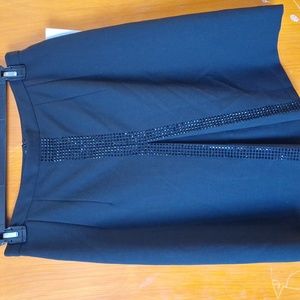 Akris punto bead embellished skirt